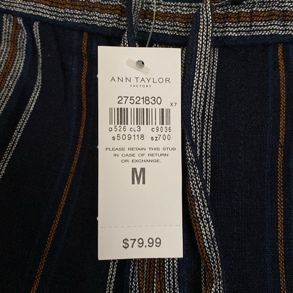 NWT Anne Taylor Linen Pants Size Medium - Picture 3 of 5
